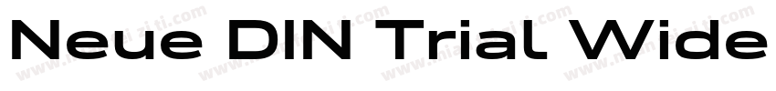 Neue DIN Trial Wide XBold字体转换